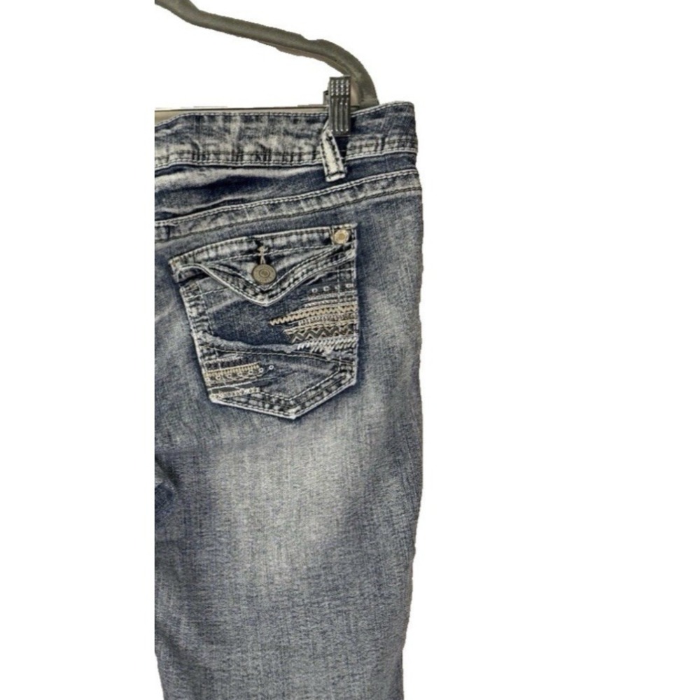 VTG Y2K Jorts Wallflower 17 Acid Wash Denim Jean Shorts 90s Indie Grunge Retro
